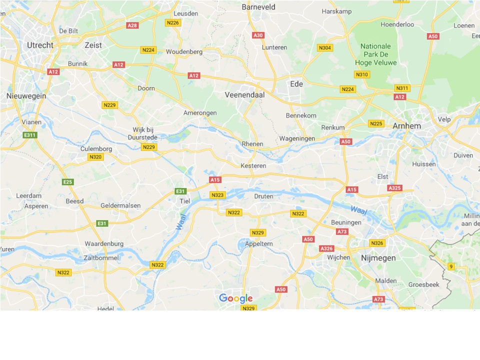 Kaart van de omgeving van Good Mood in Wageningen